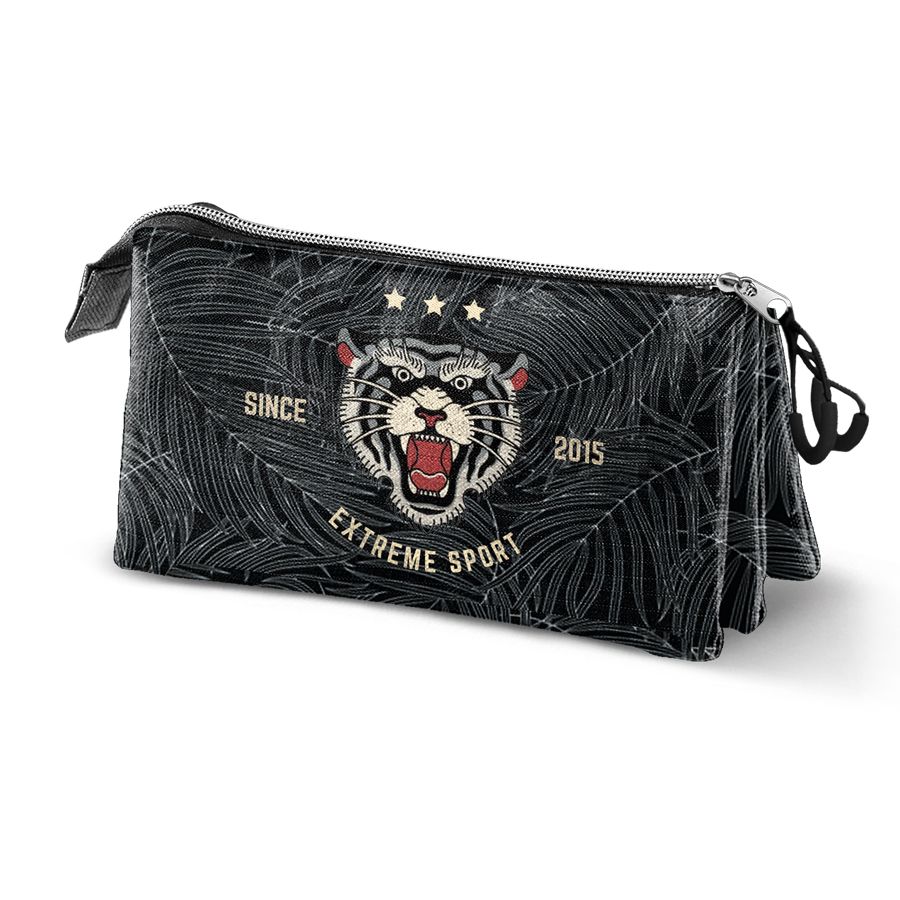 Fan Triple Pencil Case, Триъгълен ученически несесер, PRODG, Тигър, Karactermania