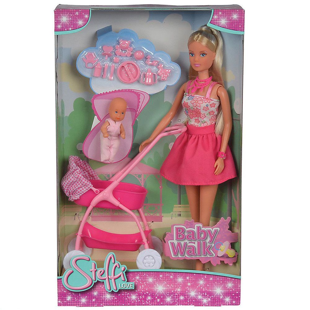Кукла Стефи, с количка и бебе