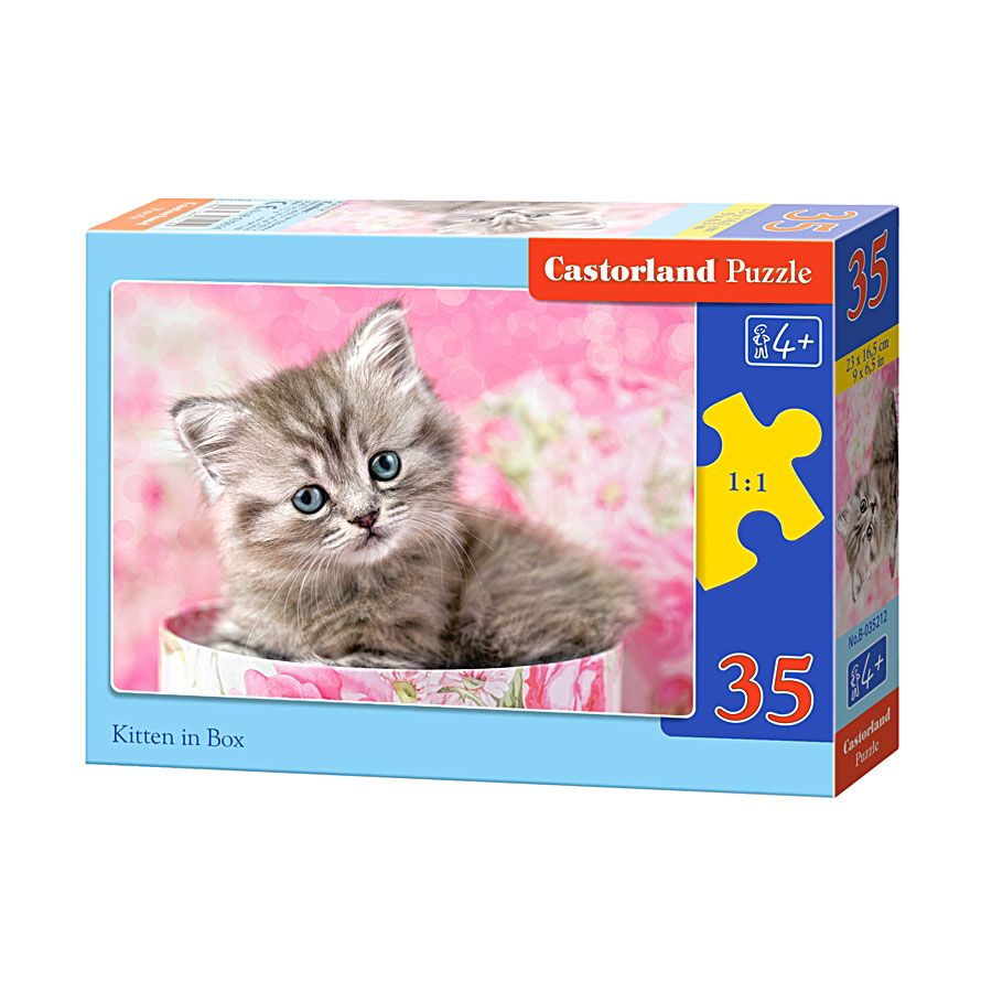 Castorland, Коте в кутия, пъзел 35 части