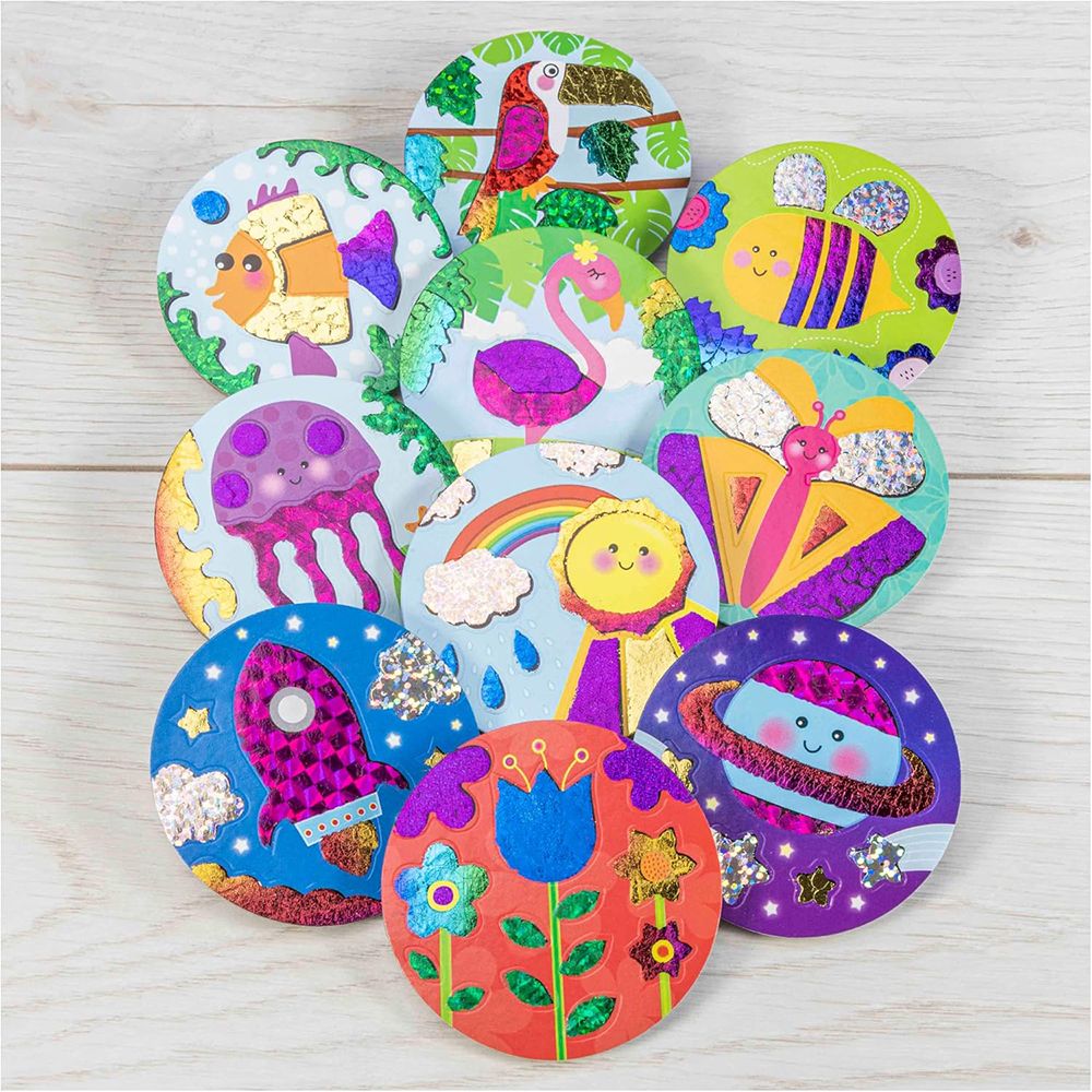 Направи сам забавни значки с блестящо фолио