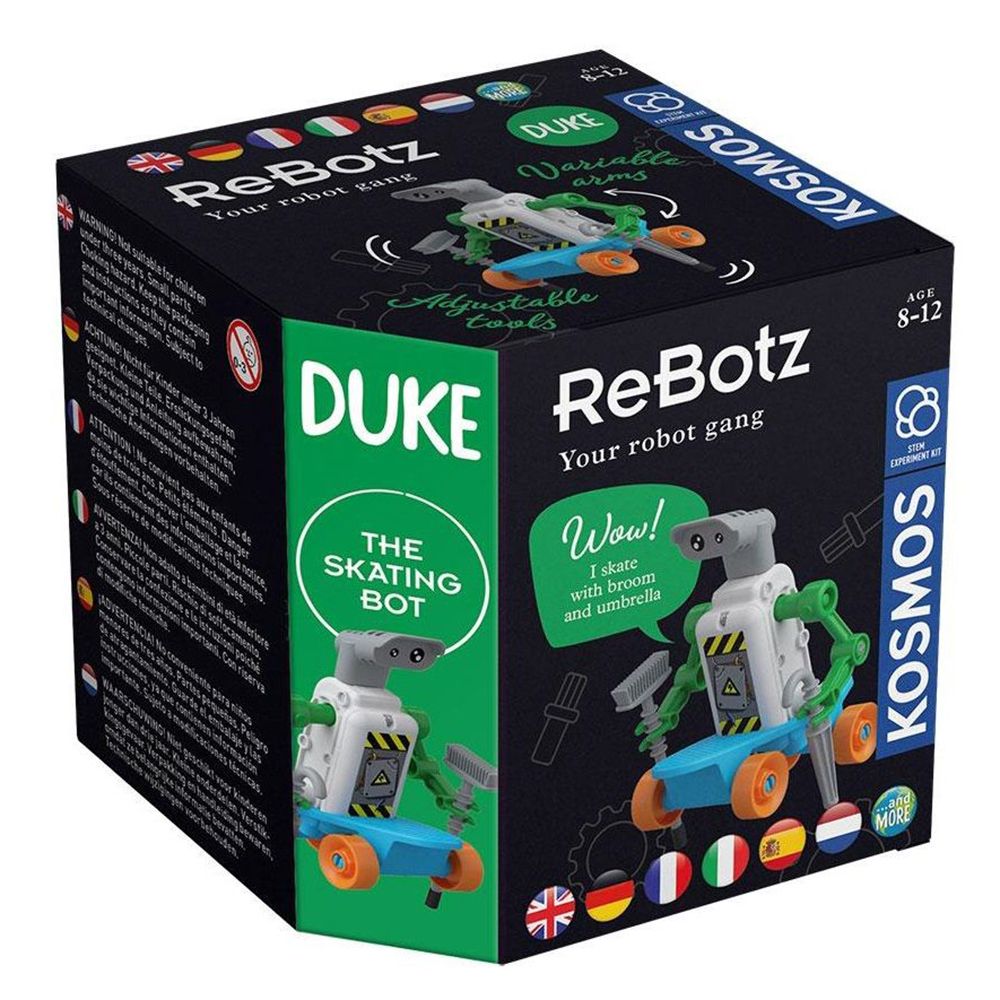 Играчка за сглобяване ReBotz, Дюк, робот скейтър, THAMES & KOSMOS