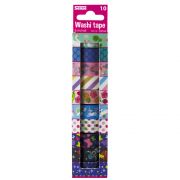 Декоративно тиксо WASHI TAPE, комплект 10 броя