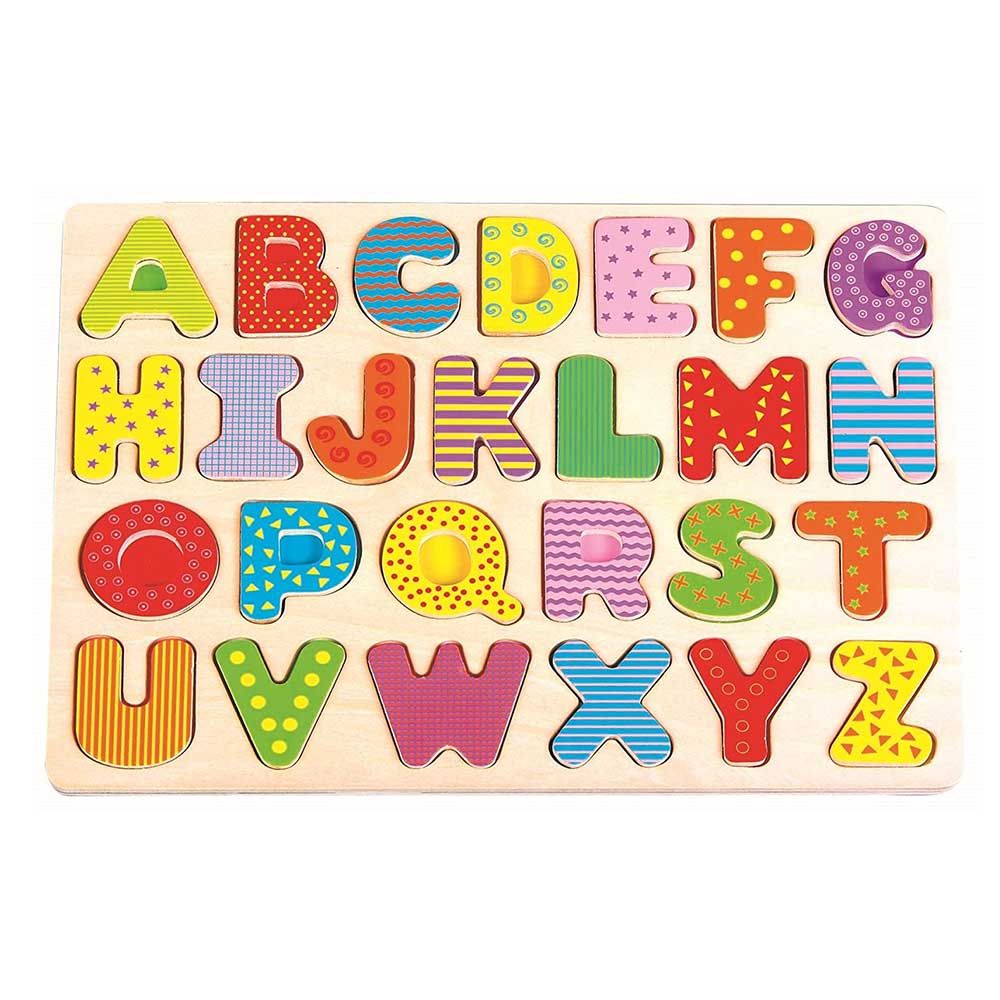 Lelin Toys, Дървен пъзел, Английска азбука, главни букви