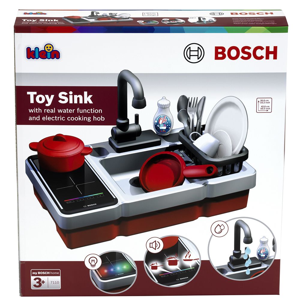 Детска кухненска мивка с течаща вода и котлон BOSCH