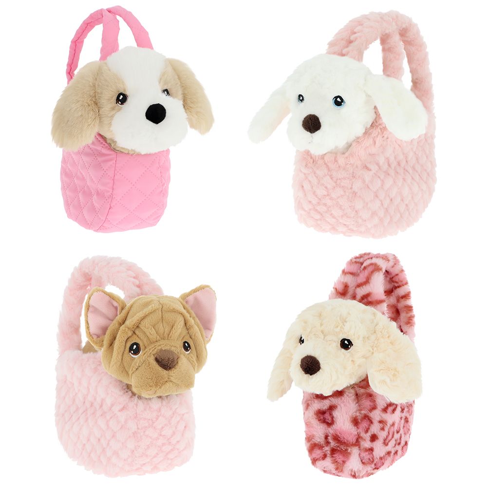 Кученце в чантичка, 16 см, асортимент