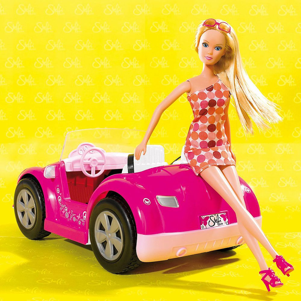 Кукла Стефи, с розов кабриолет
