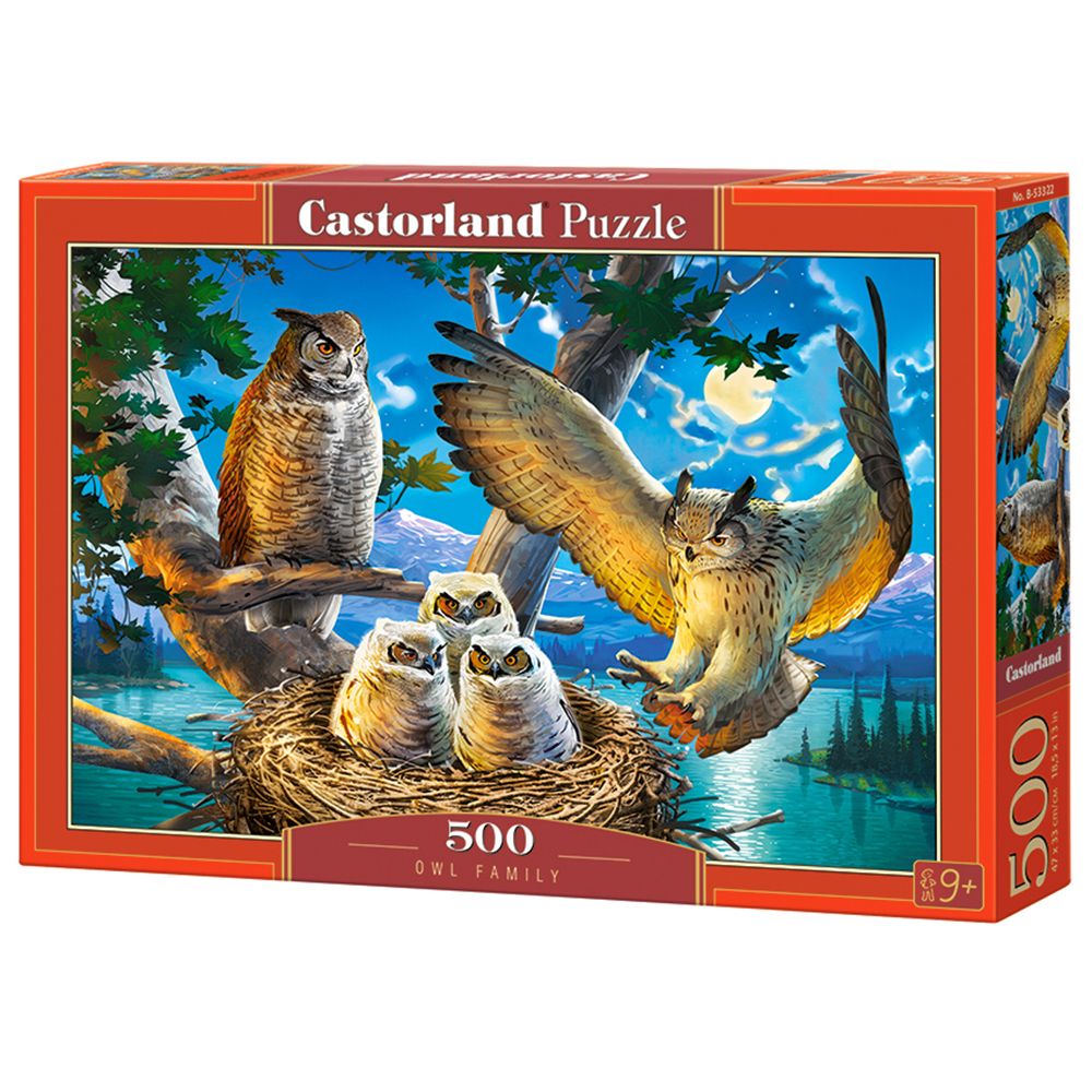 Castorland, Семейство бухали, пъзел 500 части