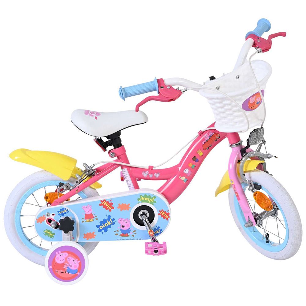 Детски велосипед с помощни колела, Peppa Pig, 12 инча