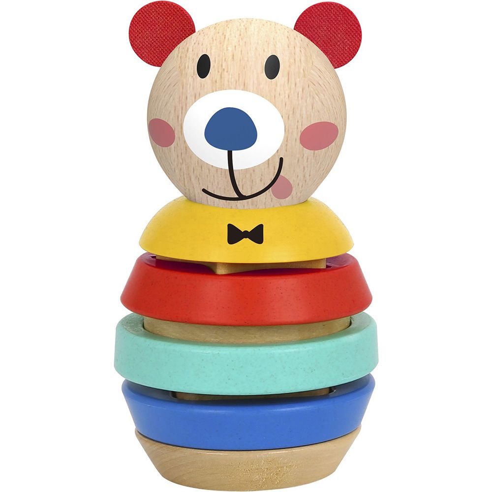 TookyToy, Дървена низанка - сортер с форми, Палавото мече