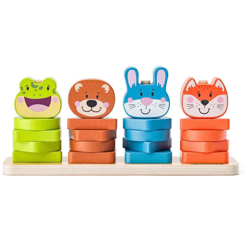 Woodyland, Дървена игра за нанизване и подреждане, Горски животни