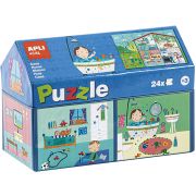 Занимателен пъзел в къщичка, Създай си дом, 24 елемента