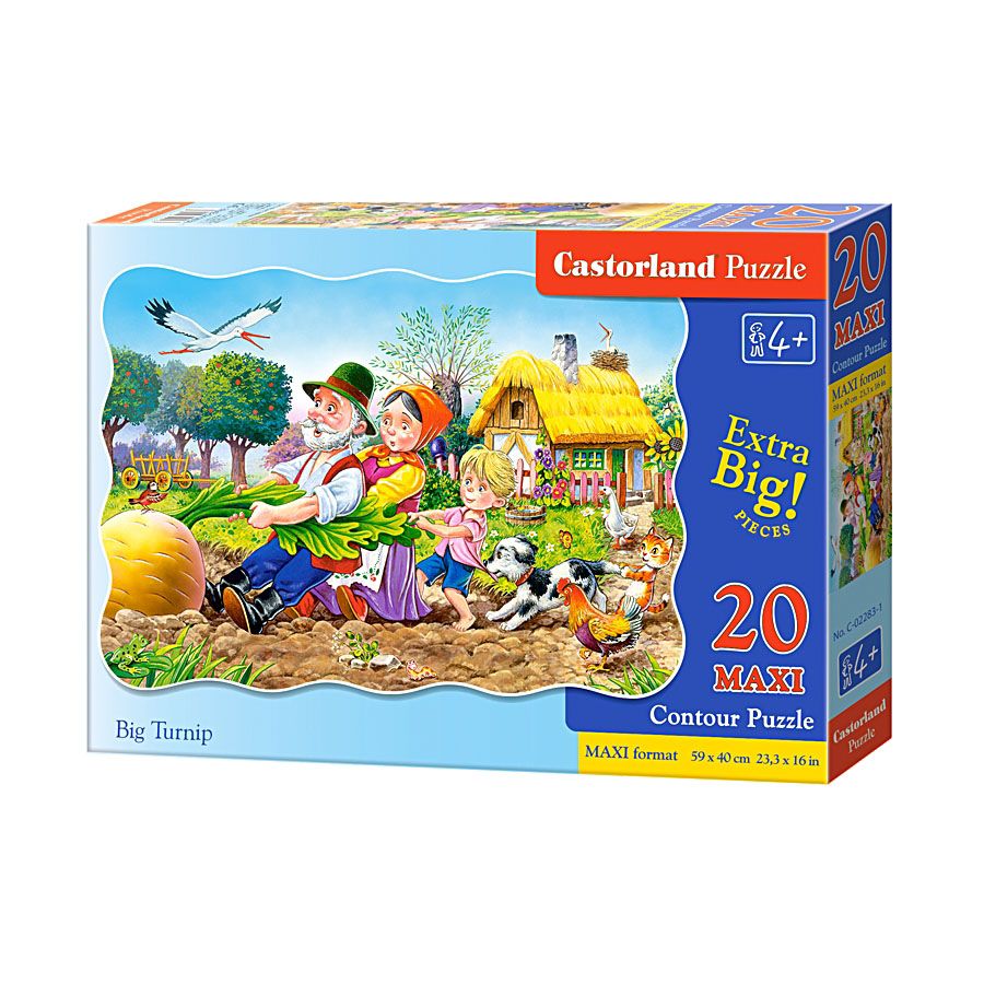 MAXI, Дядо вади ряпа, пъзел 20 части, Castorland