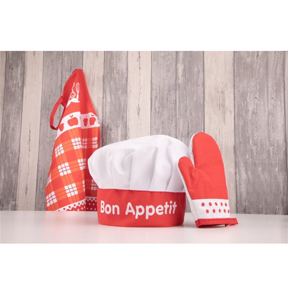 Готварски комплект, Bon Appetit, червен