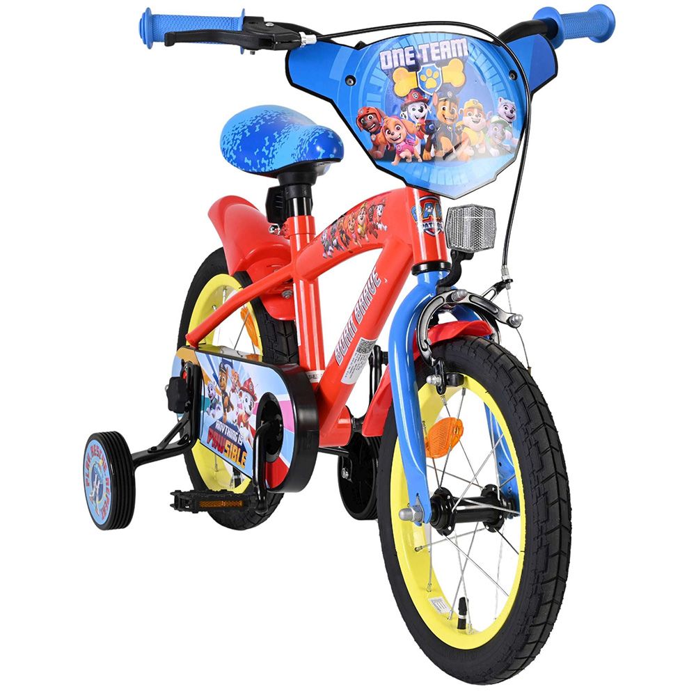 Детски велосипед с помощни колела, Paw Patrol, 14 инча, Момчета