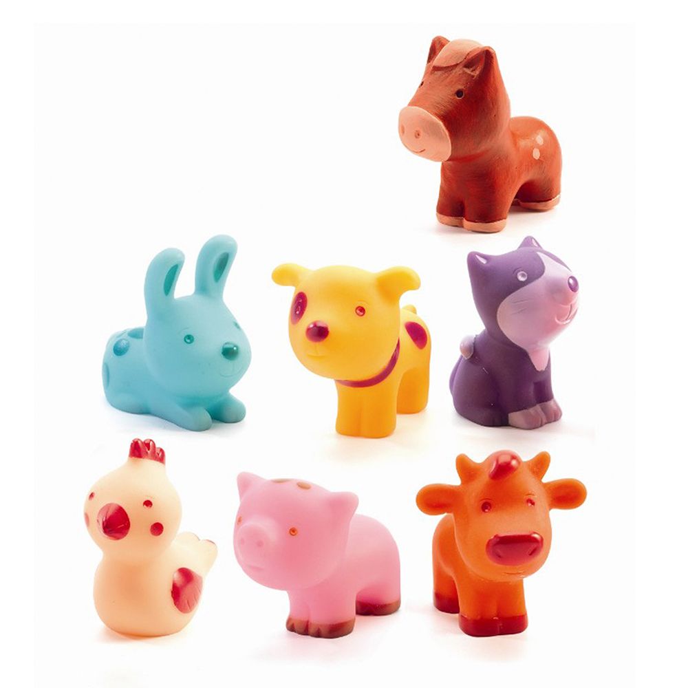 Djeco, Гумени играчки, Животните във фермата