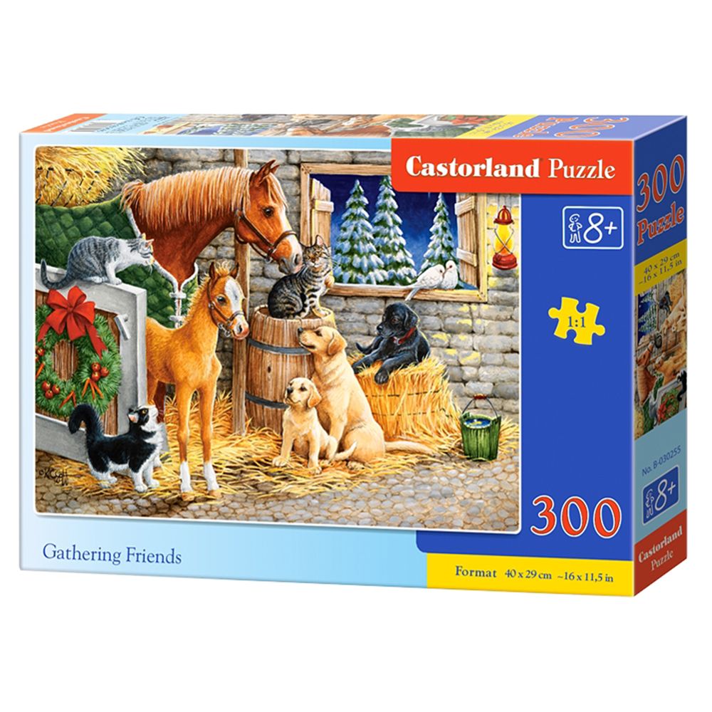 Castorland, Приятели във фермата, пъзел 300 части