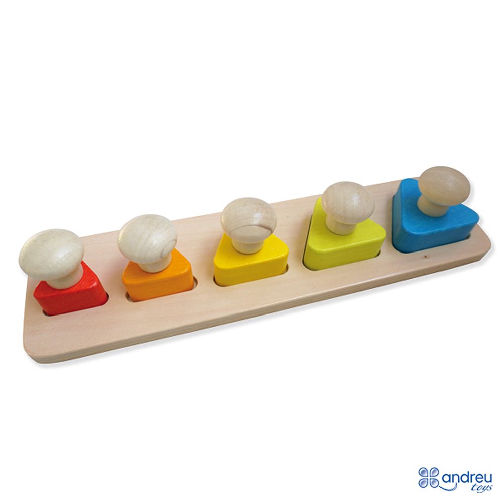Andreu toys, Обучаващ пъзел с триъгълници и големи дръжки