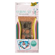 Комплект ленти за квилинг, 290 бр, пастелни цветове