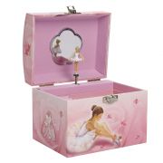 Светеща в тъмното, музикална кутия за бижута с дръжка, Балерина