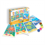 Kомплект за рисуване с цветен пясък, Морски животни