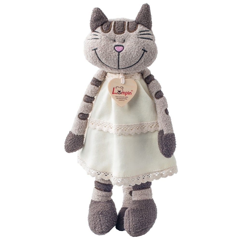 Lumpin, Плюшено коте с рокля Ангелика, 36 см