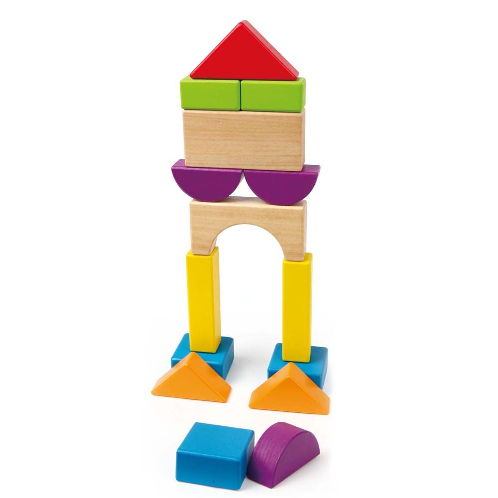 Hape, Дървен конструктор, 15 части