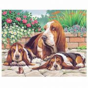 Рисуване по номера - голям размер Басети