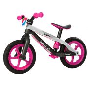 BMXie 02, колело за баланс, розово с черна рамка