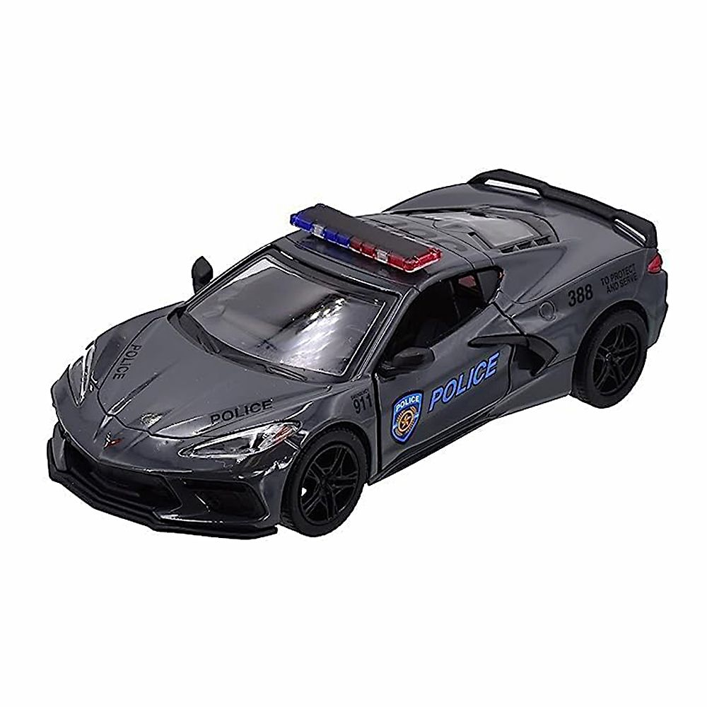Kinsmart, Метална кола Corvette 2021, полиция