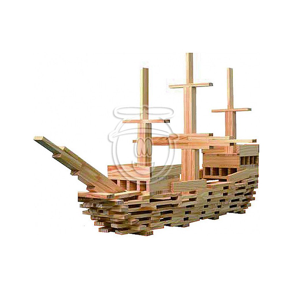 Комплект дървени блокчета, 250 части