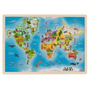 Дървен пъзел, Картата на света, 192 елемента