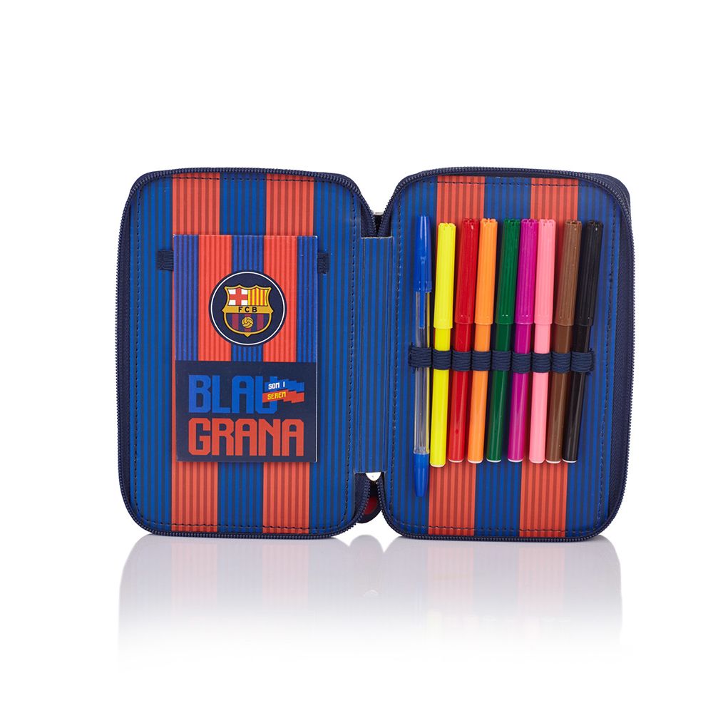 Празен несесер с 2 ципа, Barcelona Barca Fan