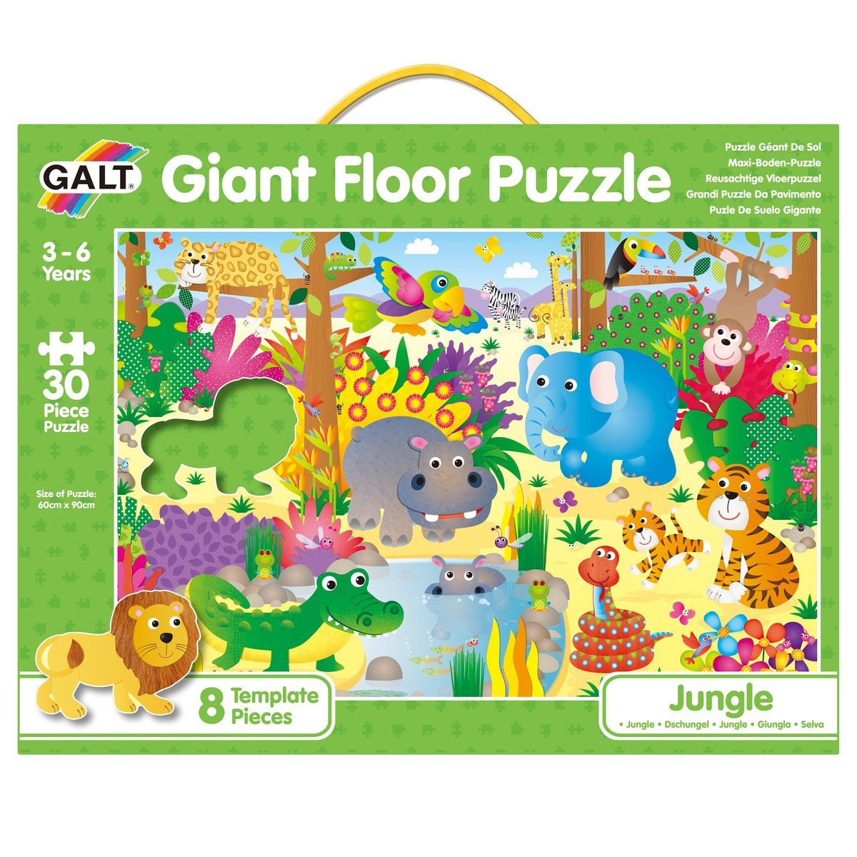Galt Toys, Гигантски пъзел за под, Джунгла