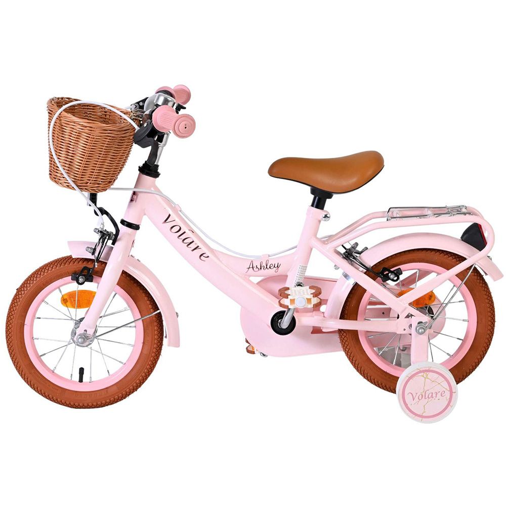 Детски велосипед с помощни колела, Volare Ashley, 12 инча