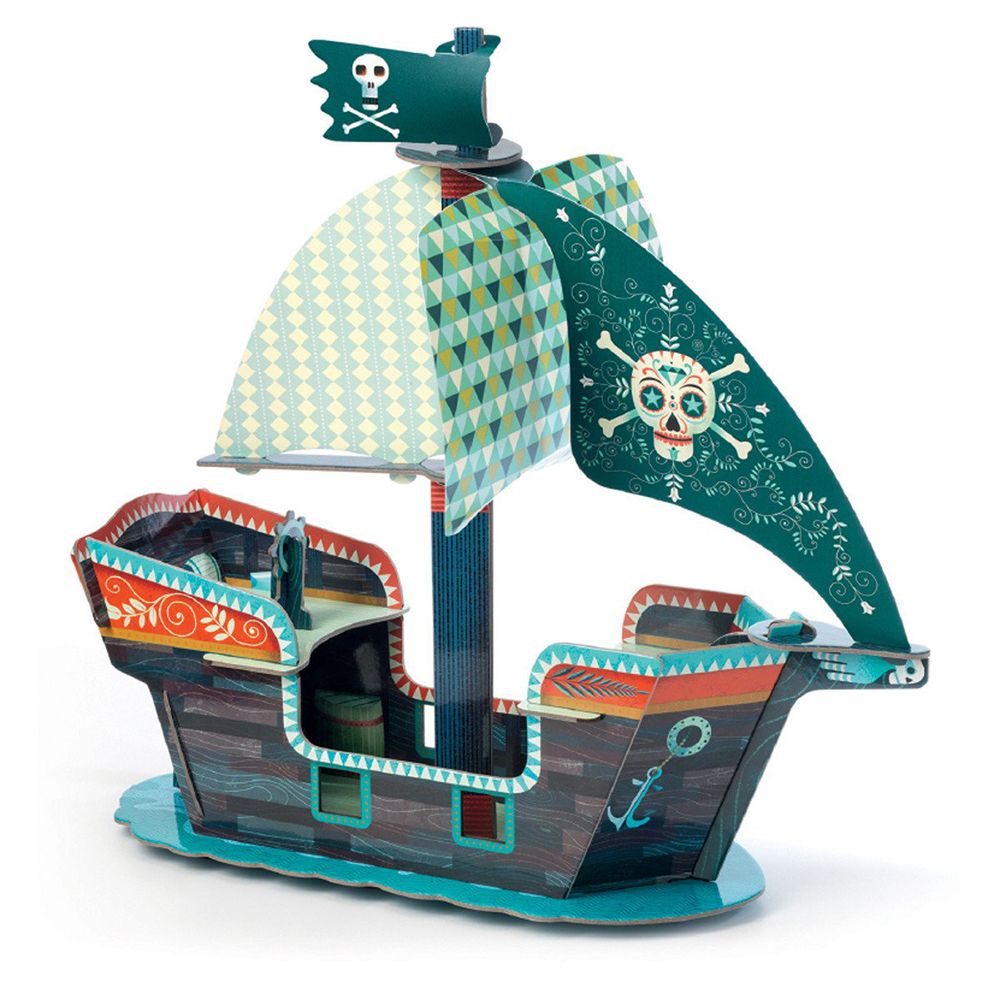 Djeco, 3D кораб за малки пирати