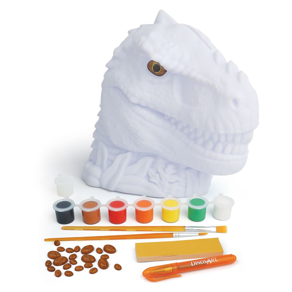 Комплект за оцветяване, Касичка и сейф за желания, Динозавър