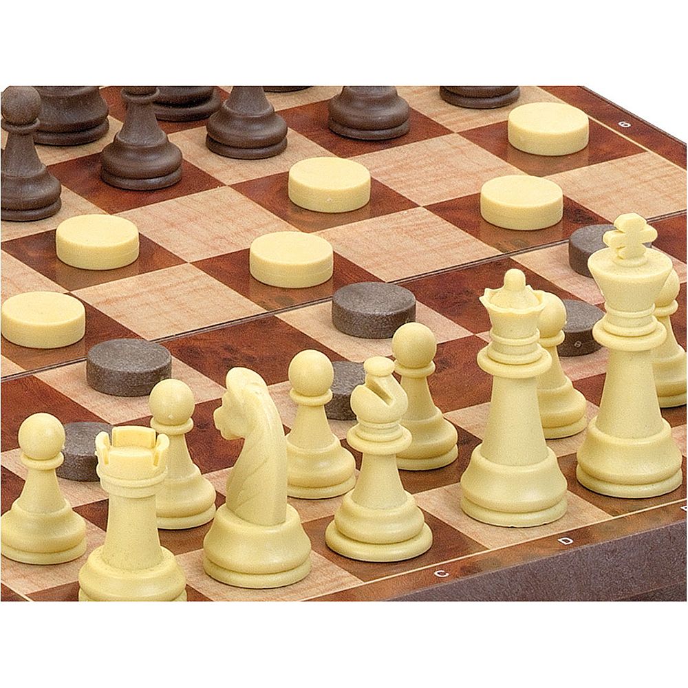 Магнитна игра, Шах и дама, средна, 24 x 24 см