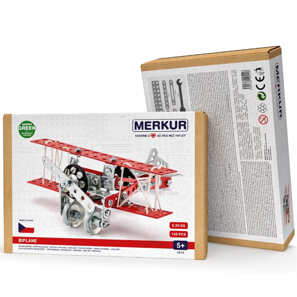 Метален конструктор, Merkur 051, Бипланер, 148 части