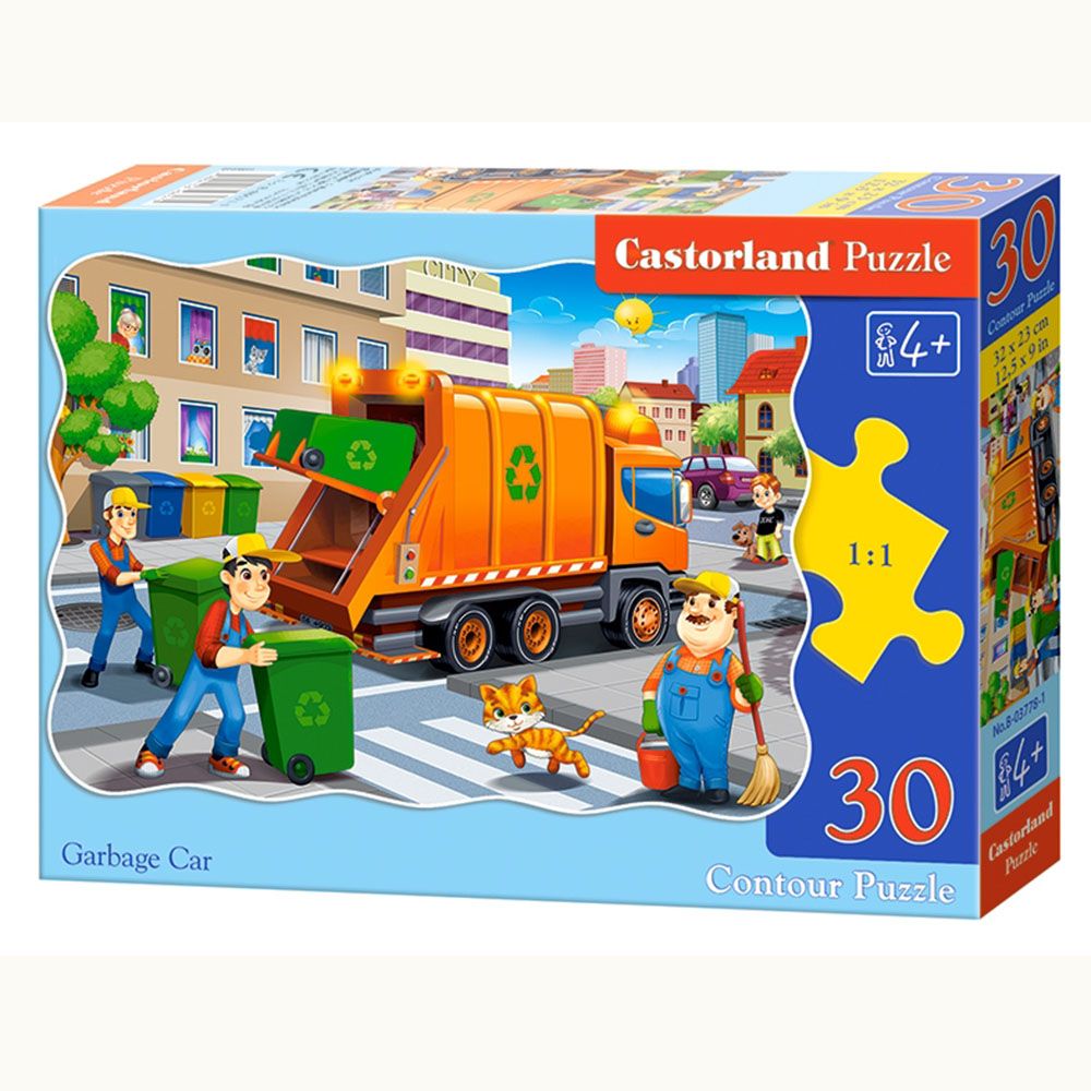 Castorland, Боклукчийски камион, пъзел 30 части