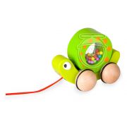 Дървена играчка за дърпане, Охлюв с топчета