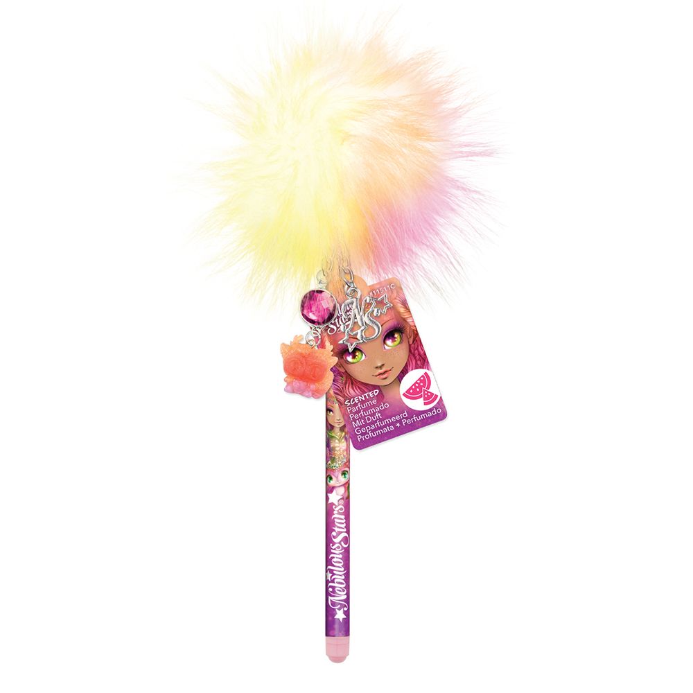 Ухаещи химикалки с цветен помпон и талисман, Звездни принцеси