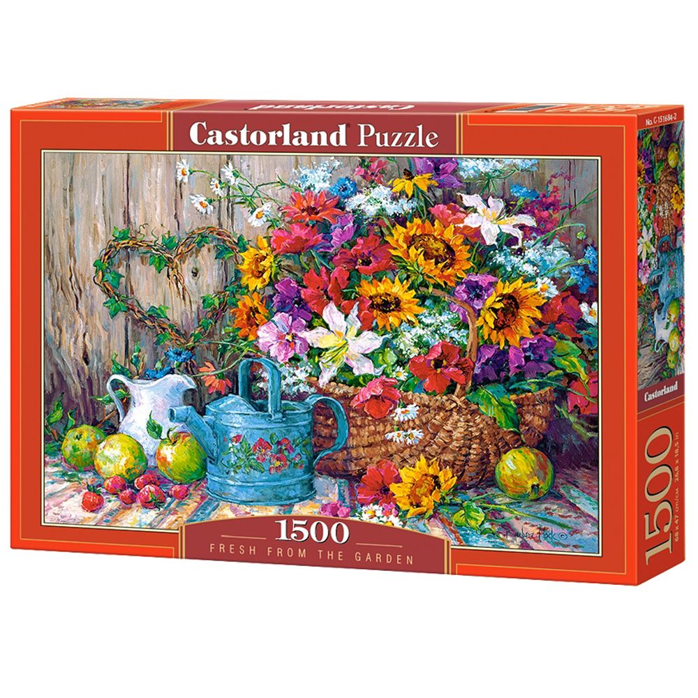Castorland, Свежи цветя от градината, Барбара Мок, пъзел 1500 части