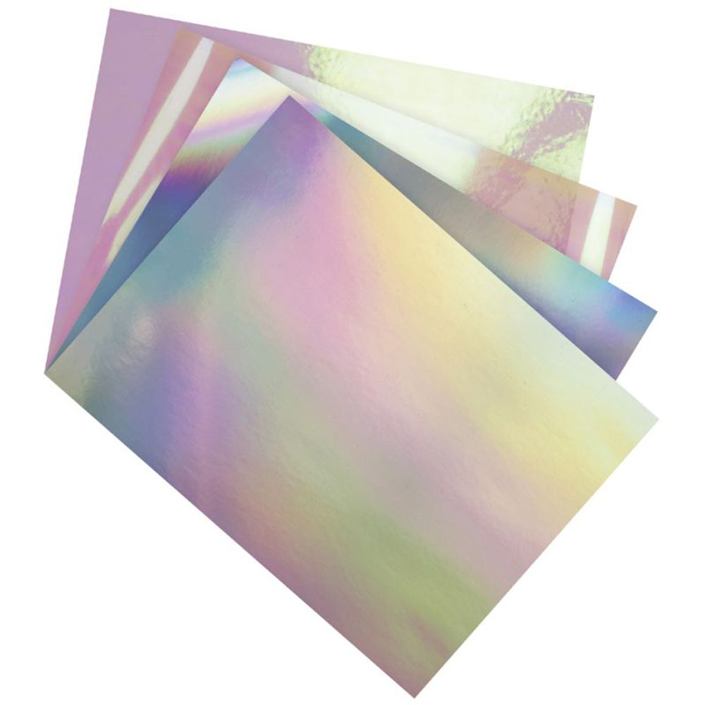 Ирисцентна хартия и фолио, микс, 12 листа, 25 x 35 см