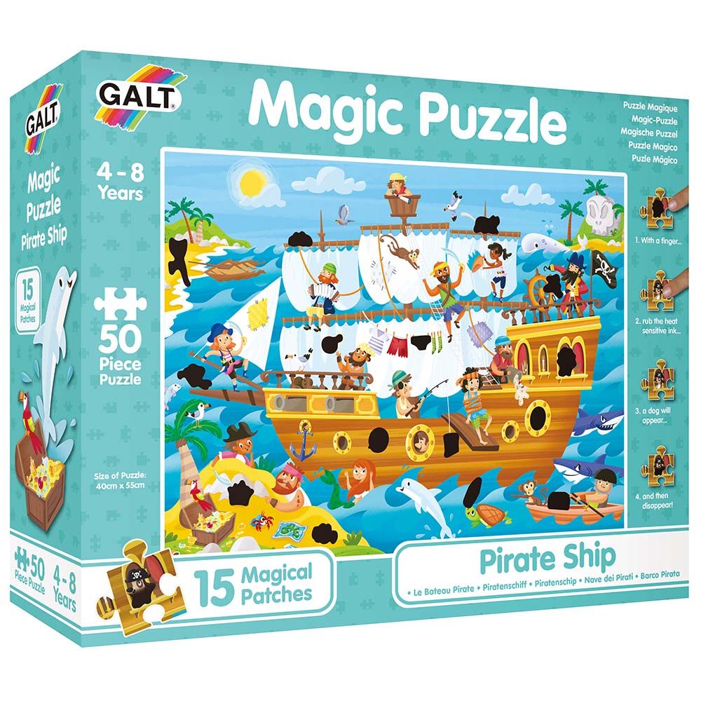 Galt Toys, Магически пъзел, Пиратски кораб, 50 части