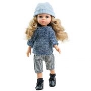 Кукла Карла, с топъл пуловер, 32 см
