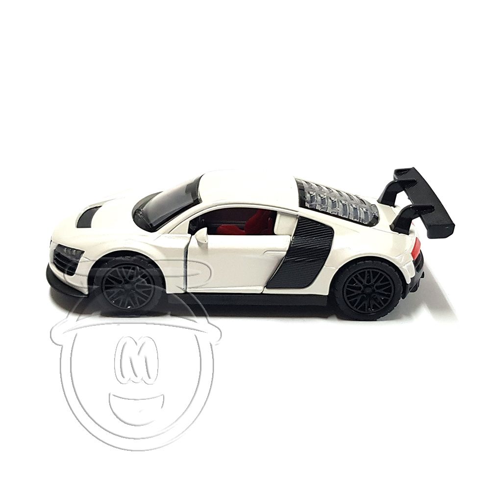 Състезателна метална кола Audi R8, бяло