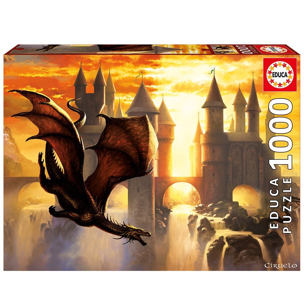 Educa, Дракон по залез, Кируело Кабрал, пъзел 1000 части