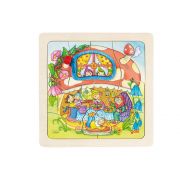 Дървен пъзел с прозорче, Къща-гъбка