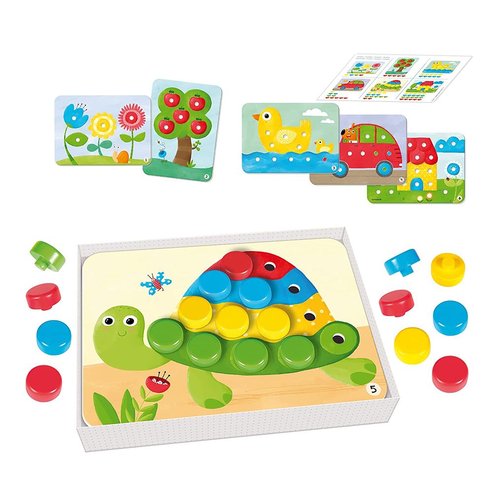 Бебешка мозайка, Цветове