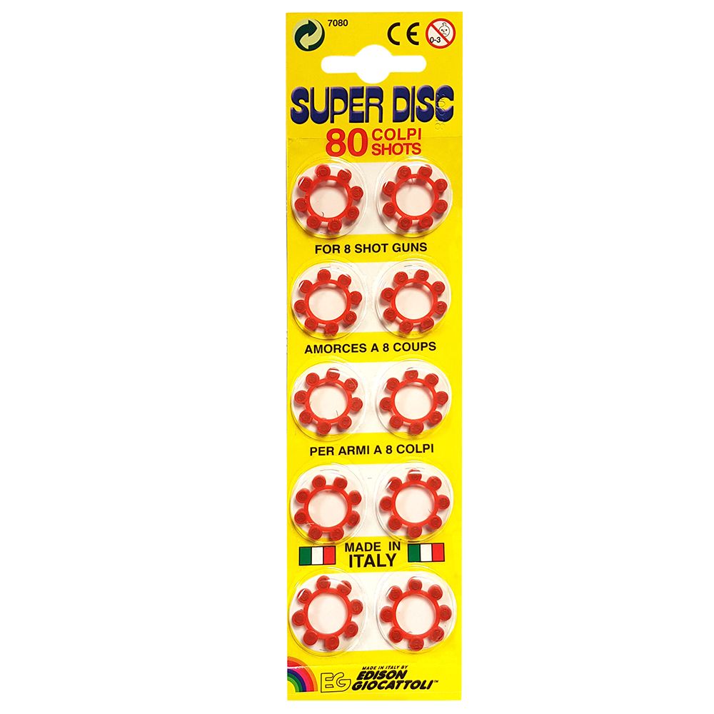 Edison Giocattoli, Капси 8 броя, 80 изстрела